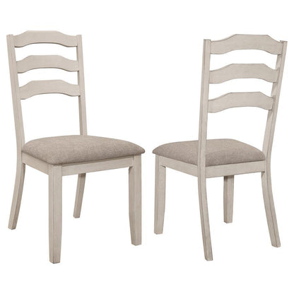 Ronnie - Wood Dining Side Chair (Set of 2) - Rustic Cream