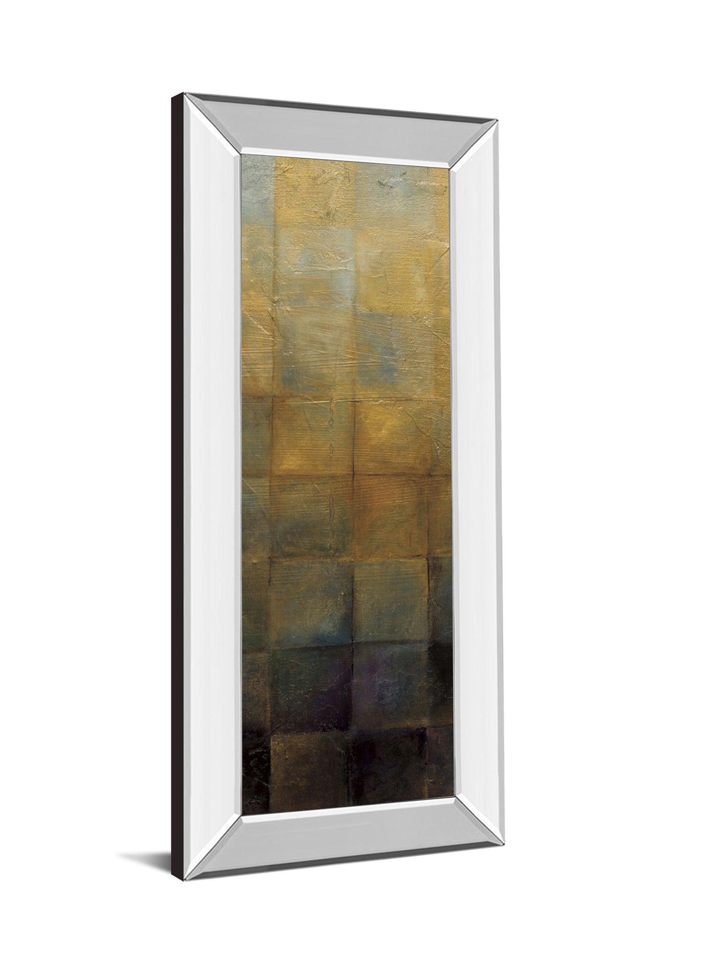 Modra Il By Pasion - Mirror Framed Print Wall Art - Light Brown