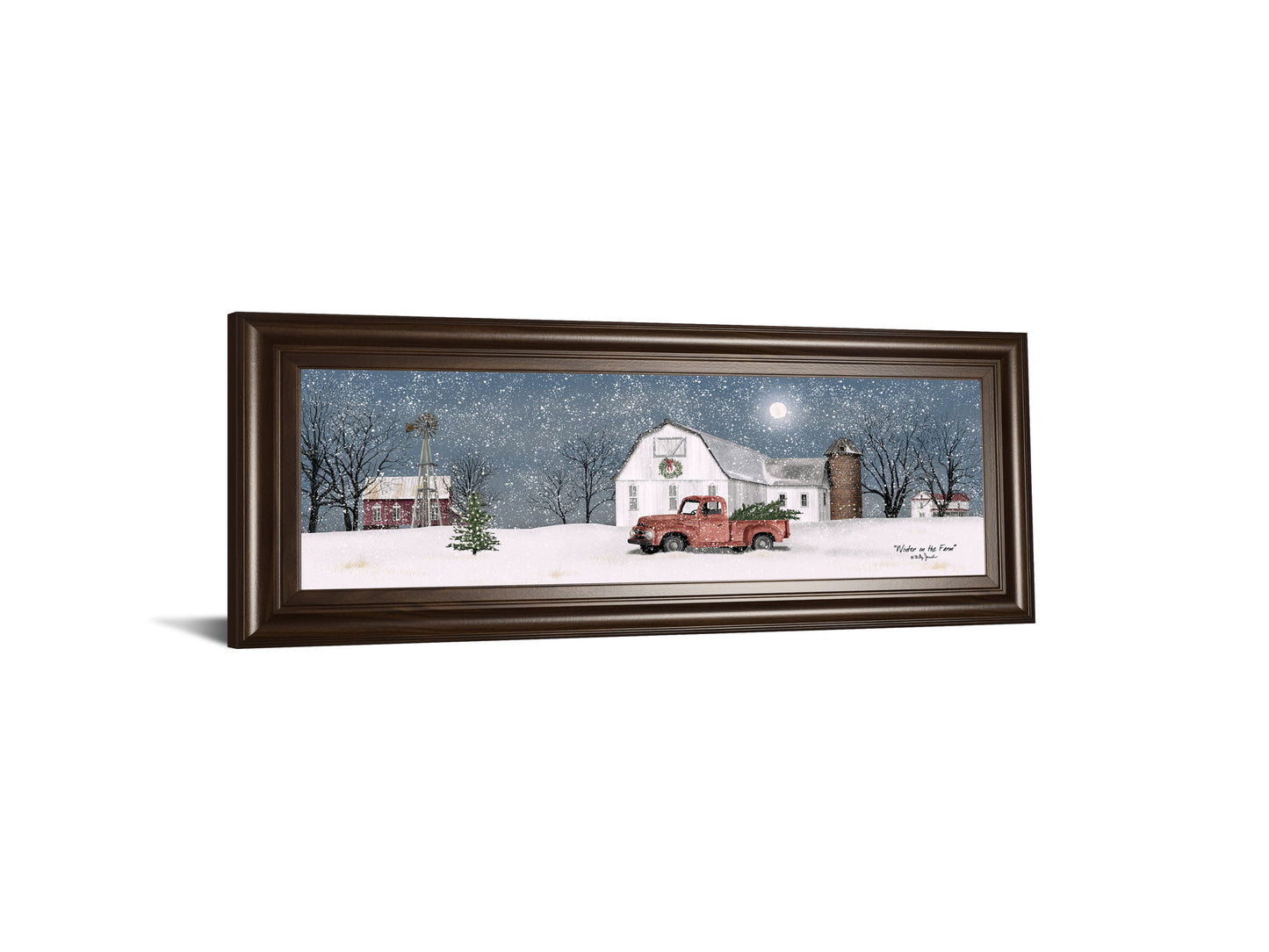 Winter On The Farm By Billy Jacobs - Dark Gray