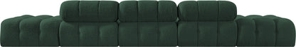 Ames - 5 Piece Boucle Upholstered Modular Sofa With 2 Armless Seats