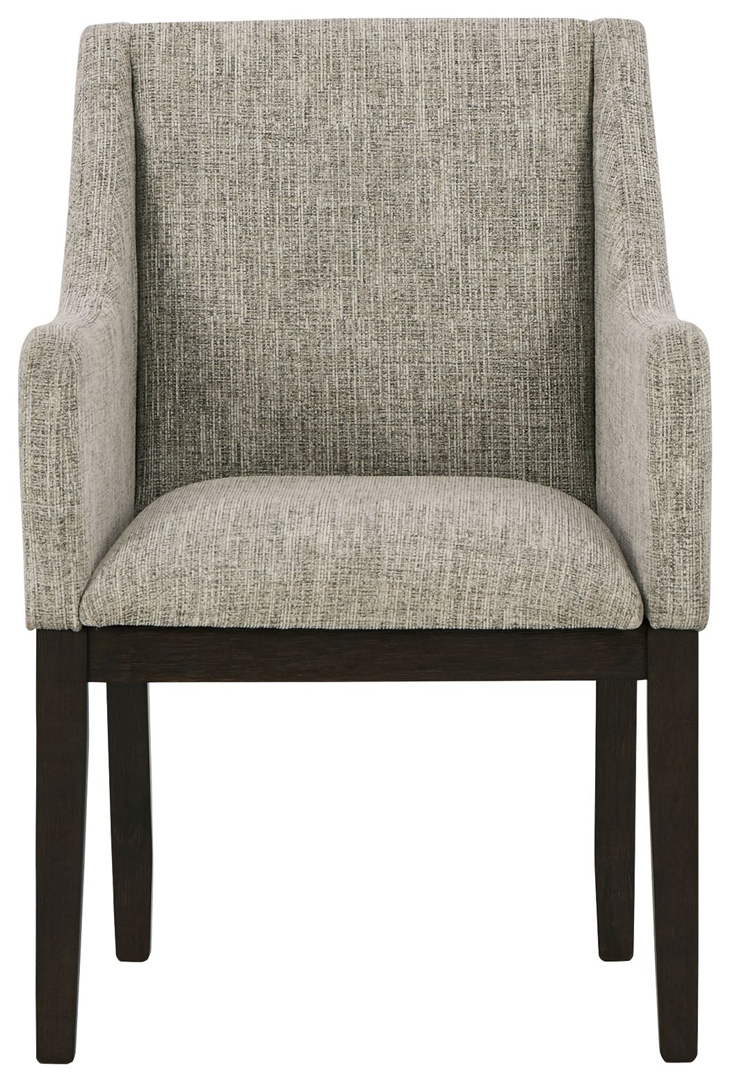 Burkhaus - Beige / Marrón oscuro - Sillón de comedor Uph (juego de 2)