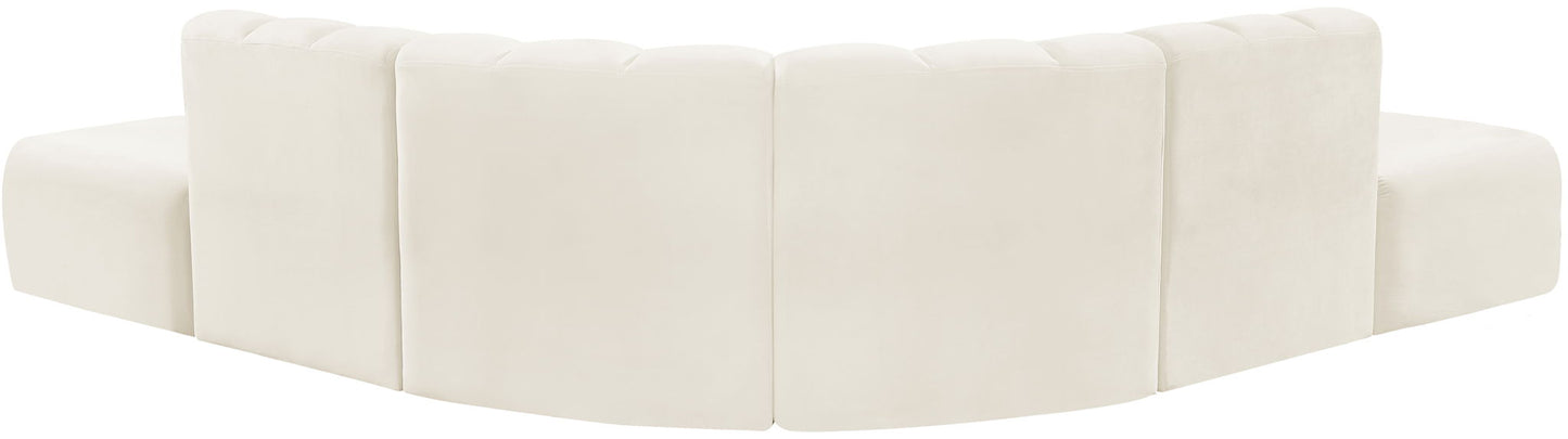 Arc - Velvet 6 Piece Corner Modular Sofa