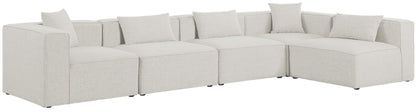 Cube - Linen 5 Piece Modular Sectional