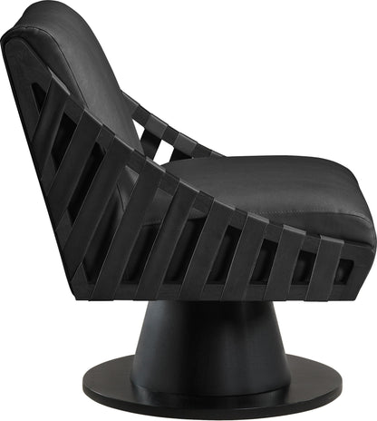 Millwin - Swivel Accent Chair With Black Base