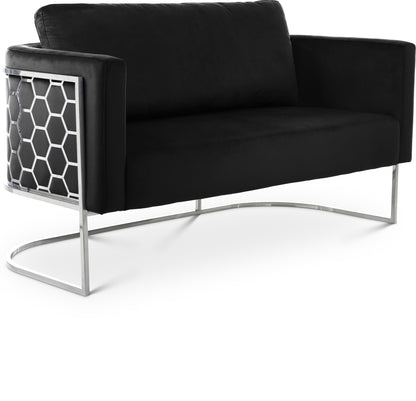 Casa - Loveseat with Chrome Legs