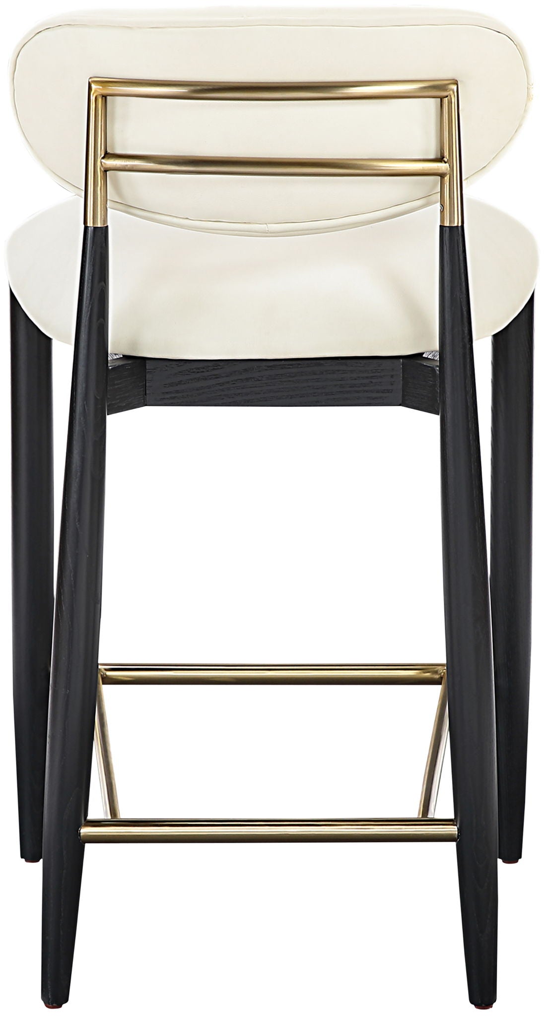 Riccio - Stool - Black And Gold Frame