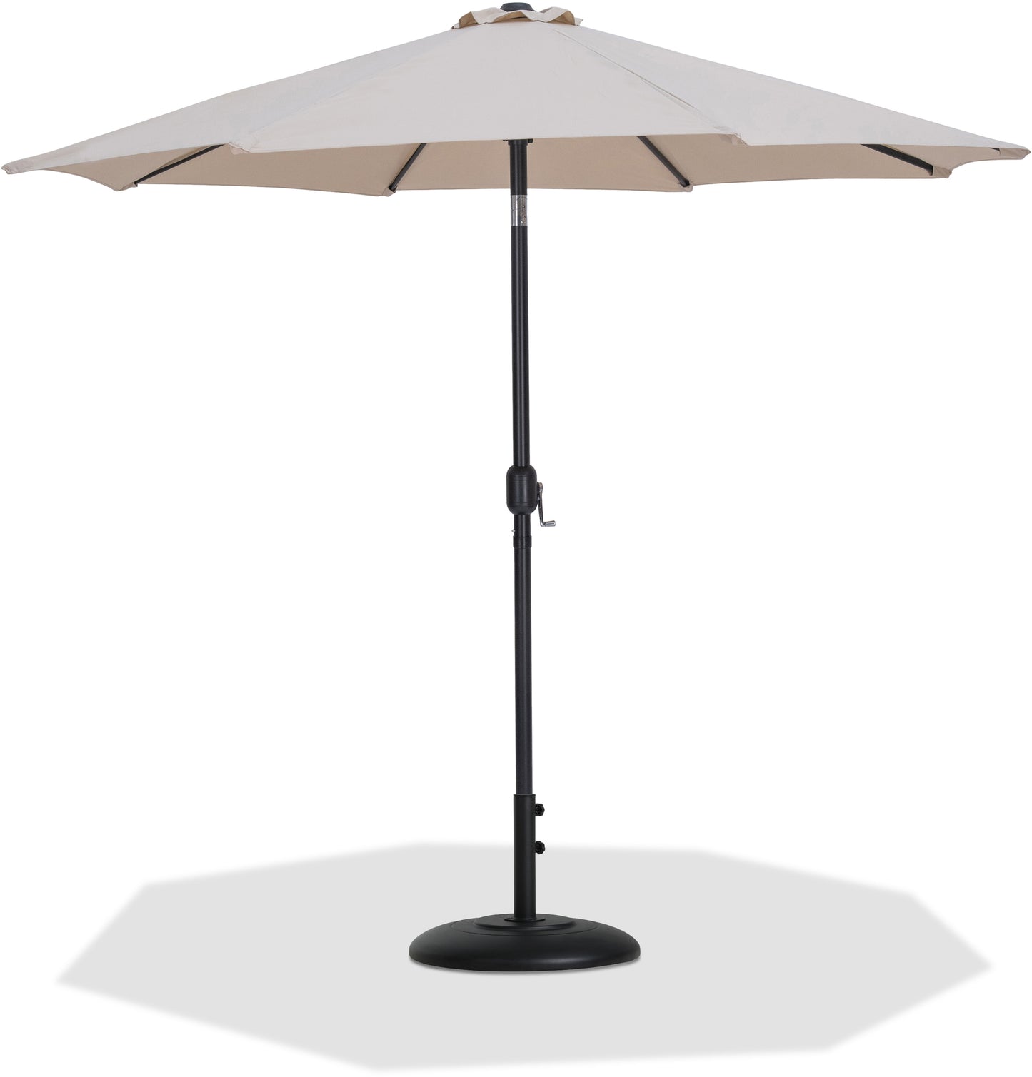 Fiji - Aluminum Patio Umbrella With Round Black Base
