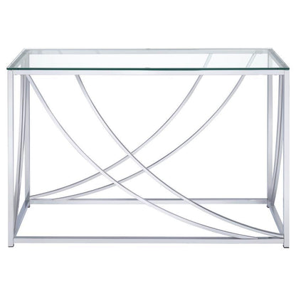 Lille - Glass Top Entryway Sofa Console Table Accents