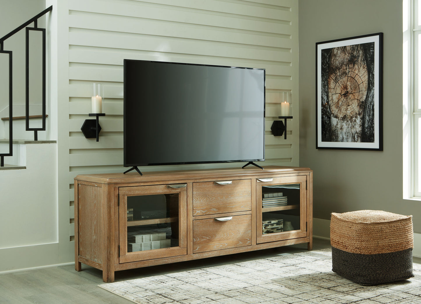 Rencott - Marrón claro - Mueble para TV extra grande