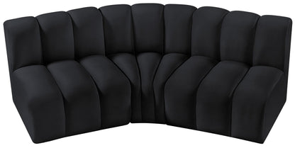Arc - Velvet 3 Piece Modular Corner Sofa