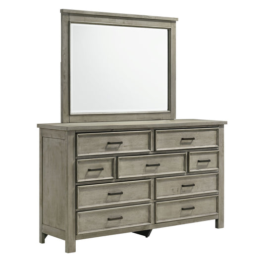 Sullivan - Dresser & Mirror Set - Drift Grey