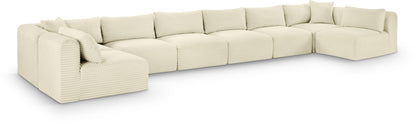 Shaggy - 8 Piece Modular U-Shaped Armless Sectional