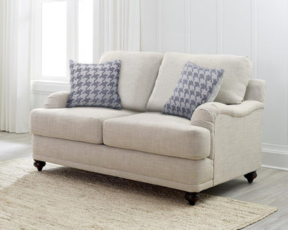 Glenn - Loveseat con brazos empotrados - Gris claro