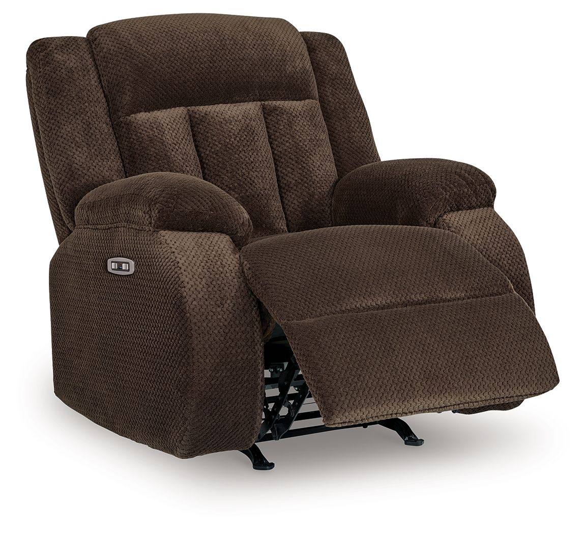 Free Wake - Power Rocker Recliner - Chocolate