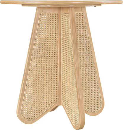 Butterfly - Solid Wood And Natural Cane Table With Natural Top