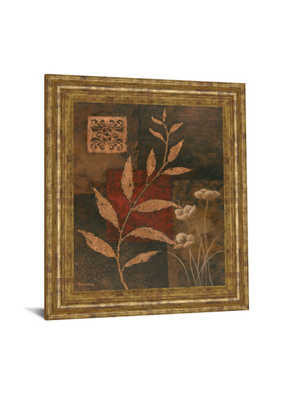 Copper Rhythm I By Vivian Flasch - Framed Print Wall Art - Dark Brown
