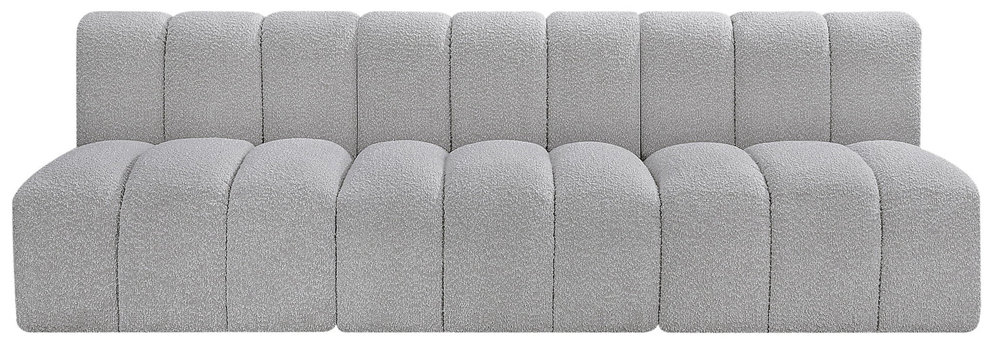Arc - Boucle Fabric 3 Seats Modular Sofa