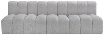 Arc - Boucle Fabric 3 Seats Modular Sofa
