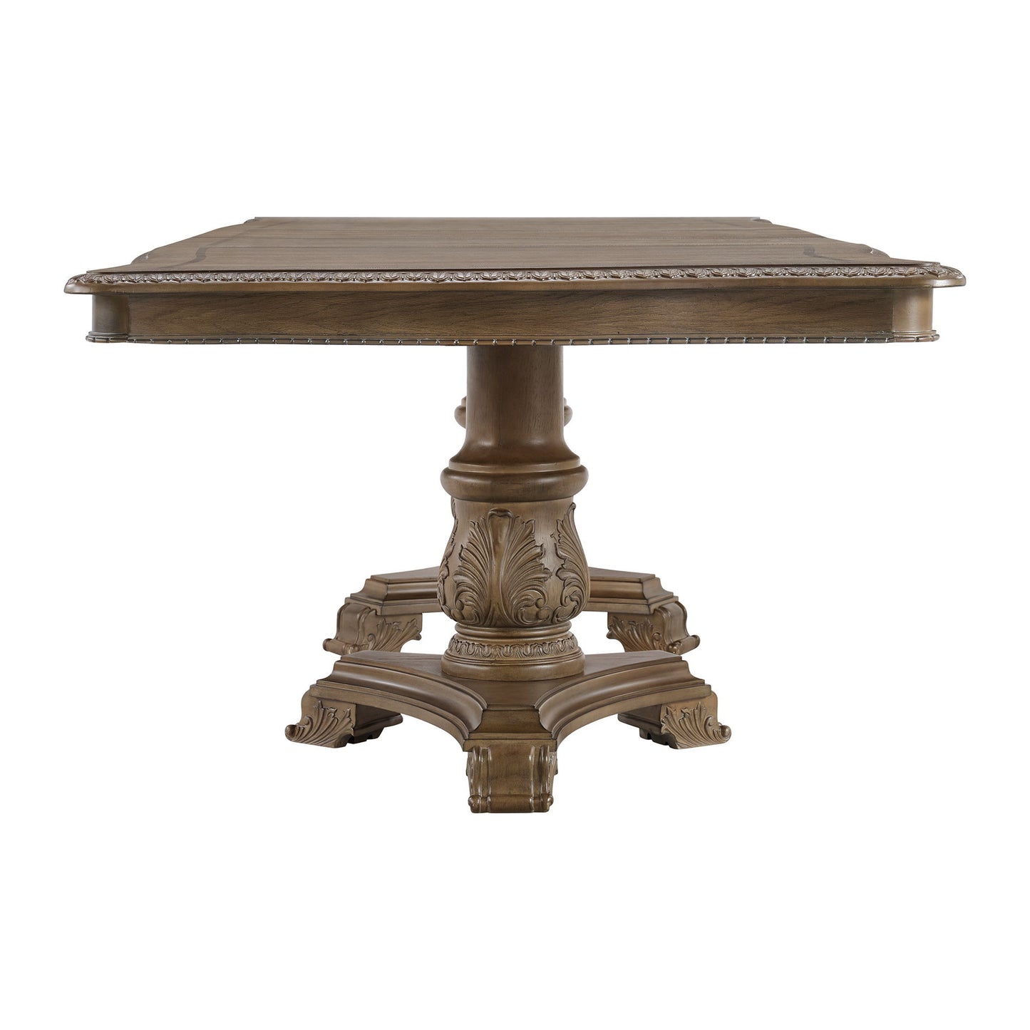 Madison Park - Mesa de comedor rectangular de 2 hojas - Nogal