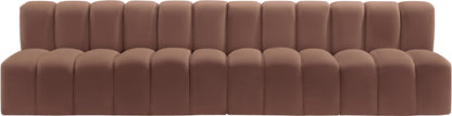 Arc - Faux Leather 4 Seats Modular Sofa