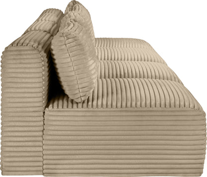 Shaggy - Fabric 4 Seat Modular Armless Sofa