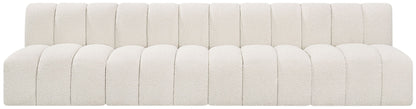 Arc - Boucle Fabric 4 Seats Modular Sofa