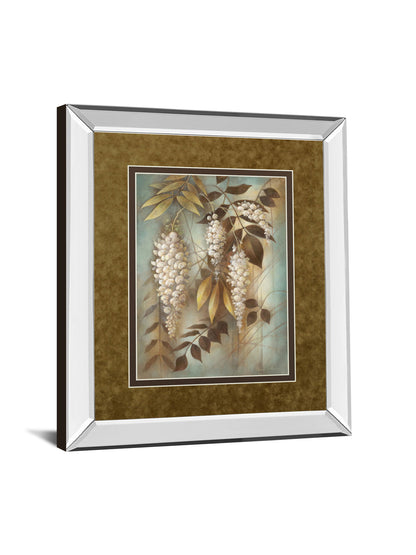 Wisteria Lane Il By Eliane Volherbst-Lane - Mirror Framed Print Wall Art - Light Brown