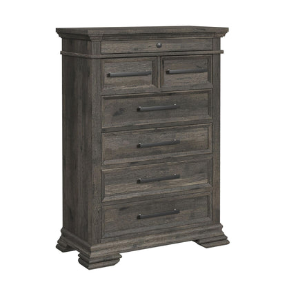 Park Ridge - 6-Drawer Chest - Charcoal