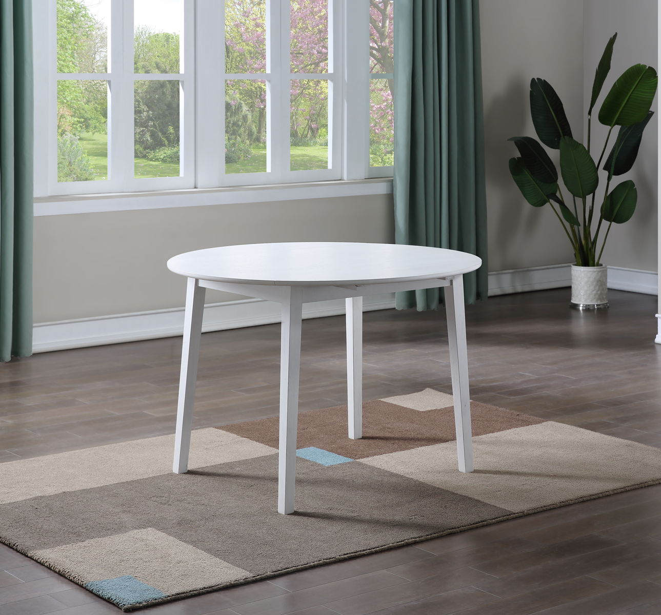 Naples - Drop Leaf Dining Table - White