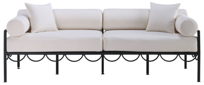 Portofino - Resilient Water Repellent Fabric 85.75" Upholstered Outdoor Patio Sofa