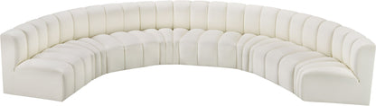 Arc - Faux Leather 8 Piece U-Shaped Modular Sofa