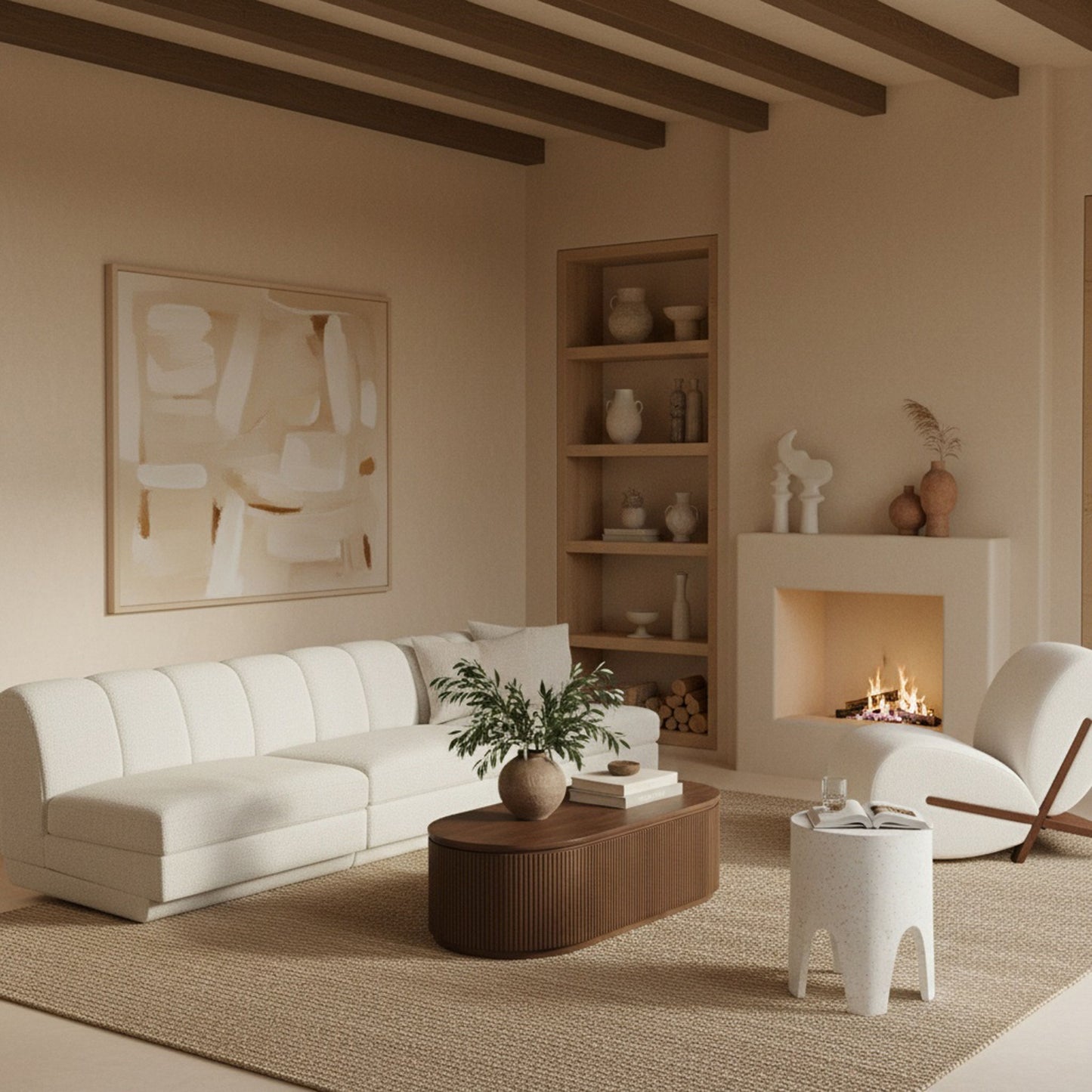 Modari - Sectional - Cream