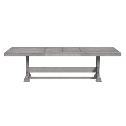 Glenmore - Dining Table With 2x18"" Leaves - Aged Gray