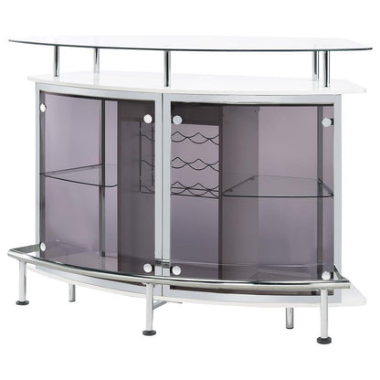 Gideon - Curved Glass Top Home Cabinet