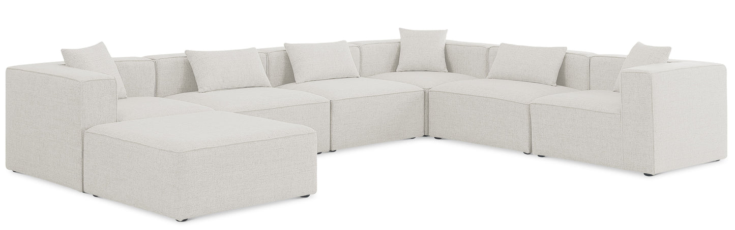 Cube - Linen 7 Piece Modular Sectional