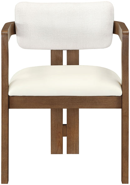 Ravina - Upholstered Dining Chair With Stained Brown Base (Set of 2)