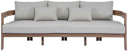 Newport - Water Resistant Fabric 86.75" Upholstered Outdoor Patio Sofa