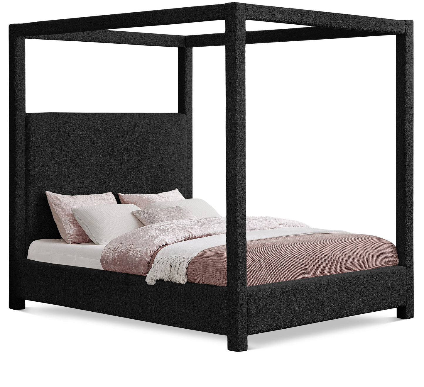 Eden - Boucle Fabric Upholstered Bed