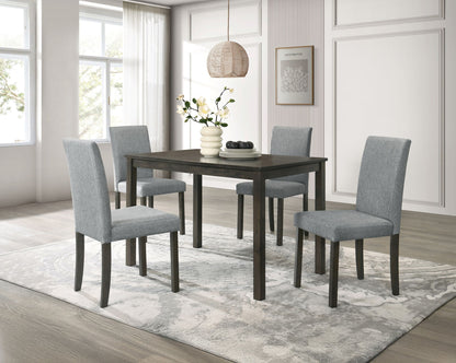 Melshire - 5 Piece Dining Room Set - Dark Brown
