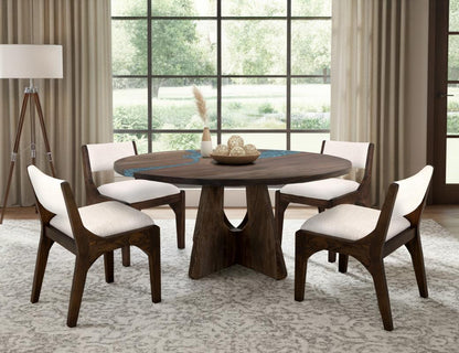 Zaphiro - Round Table - Dark Brown