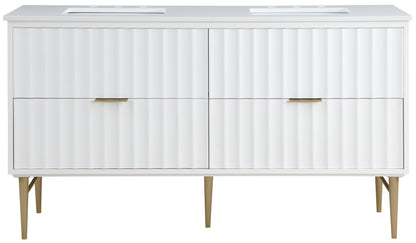 Modernist - Bathroom Vanity With Gold Legs