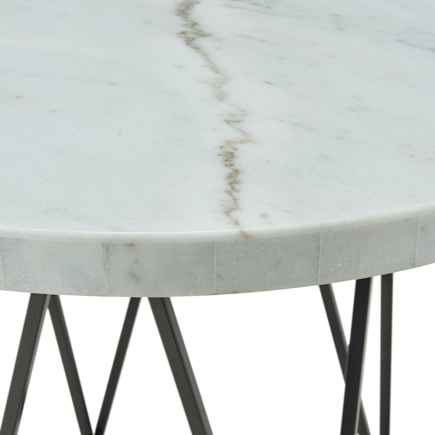 Riko - Mesa de comedor redonda con altura de mostrador - Blanco
