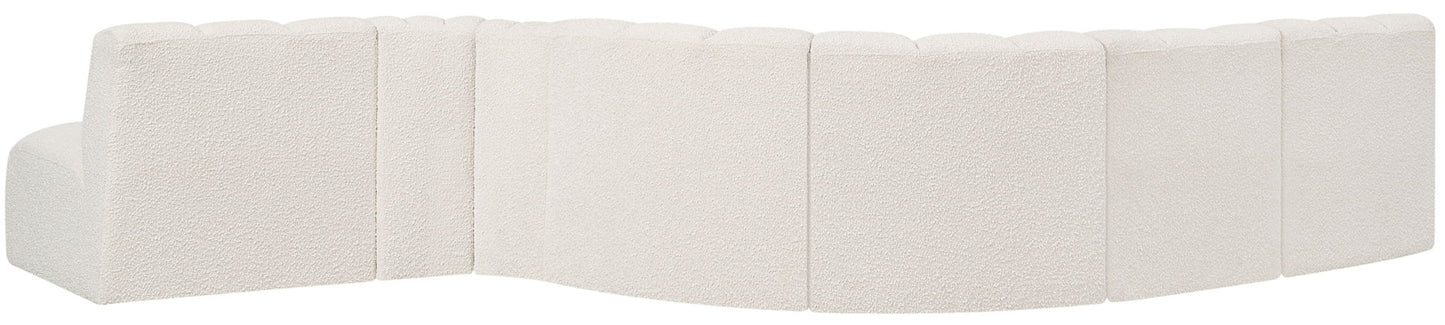 Arc - Boucle Fabric 7 Piece Modular Sofa