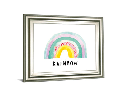 Rainbow Joy By Joelle Wehkamp - Framed Print Wall Art - White