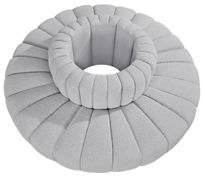 Arc - Boucle Fabric 8 Piece Round Modular Sofa