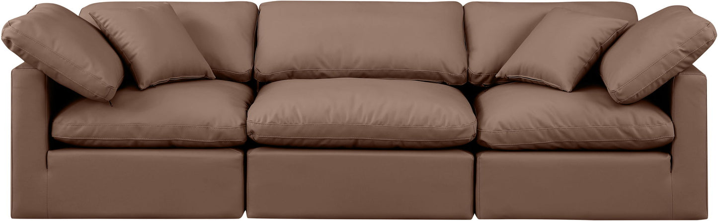 Indulge - Faux Leather 3 Seat Modular Sofa