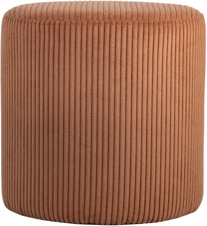 Roy - Round Microsuede Ottoman / Stool