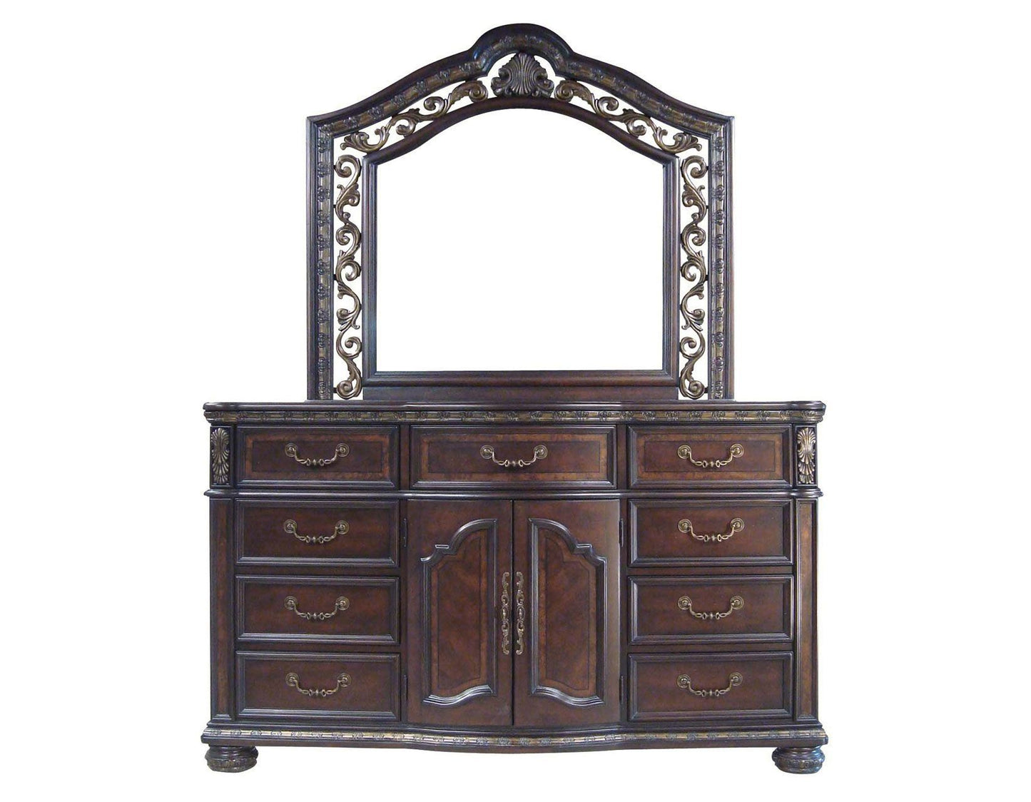 Monte Carlo - Dresser And Mirror - Dark Brown