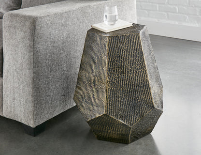 Donato - Hexagon End Table - Gold