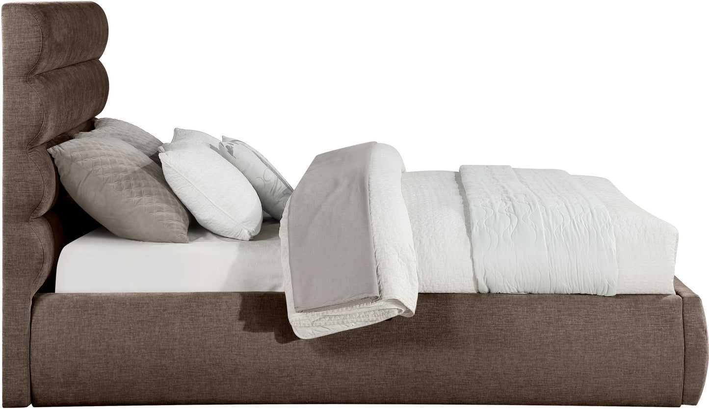 Adam - Chenille Fabric Bed With 52" Headboard